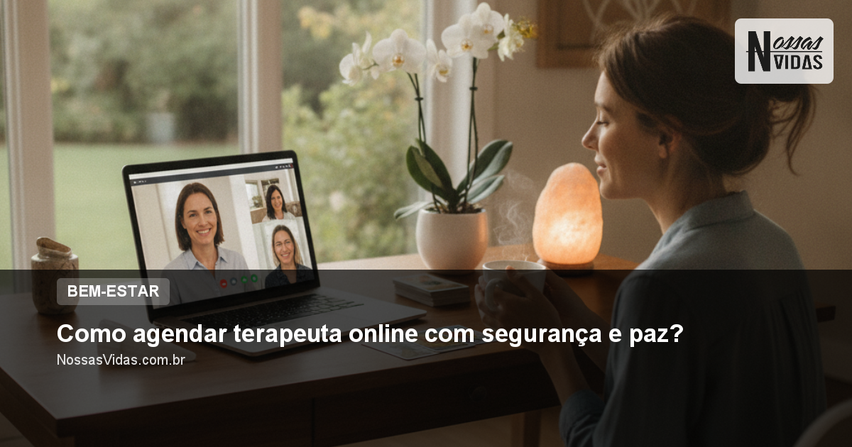 Como agendar terapeuta online com segurança e paz?