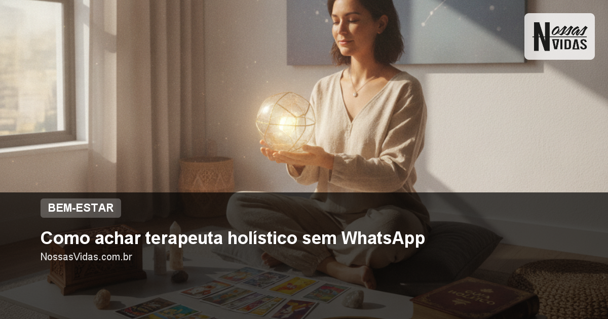 Como achar terapeuta holístico sem WhatsApp