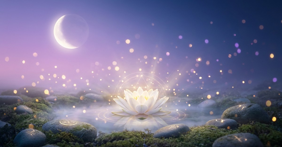Portal Energetico 06/06: lotus branca e lua minguante, amor e cura emocional
