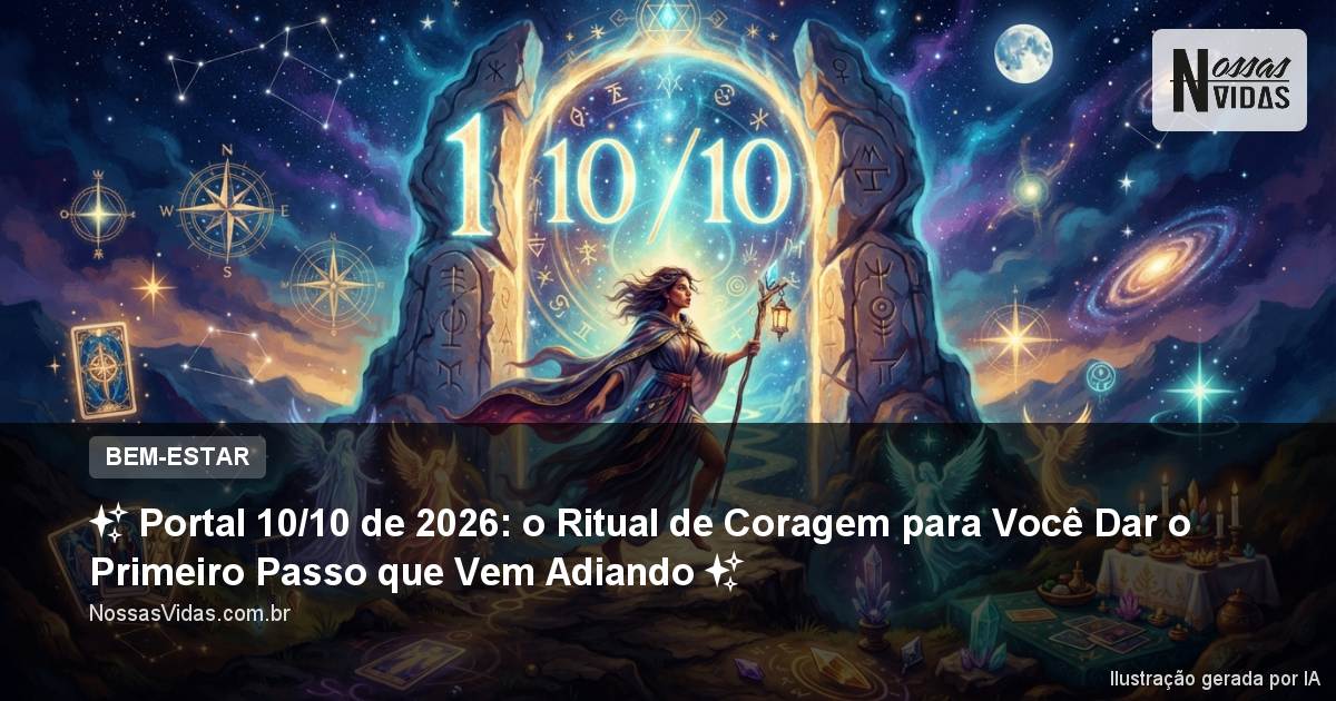 ✨ Portal 10/10 de 2026: o Ritual de Coragem para Você Dar o Primeiro Passo que Vem Adiando ✨